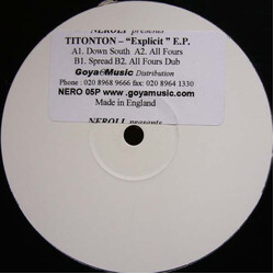 Titonton Duvanté Explicit E.P. USED VINYL 12INCH WHITE LABEL PROMO EP 33 S RPM