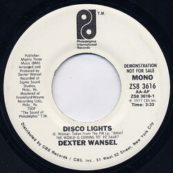 Dexter Wansel Disco Lights USED VINYL 7INCH 45 RPM SINGLE PROMO STEREO MONO