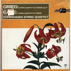 Edvard Grieg / Niels Wilhelm Gade / Københavns Strygekvartet String Quartet In G Minor Op 27 / String Quartet In F Minor Vinyl LP USED