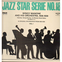 Wingy Manone & His Orchestra 16 Original Recordings From 1936-1939 Vinyl LP USED