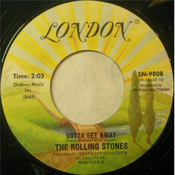 The Rolling Stones As Tears Go By Vinyl 7" USED