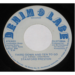 Stanford Preston Third Down And Ten To Go / The Bassman Vinyl 7" USED