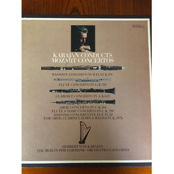 Wolfgang Amadeus Mozart / Herbert von Karajan / Berliner Philharmoniker Mozart Concertos Vinyl 3 LP Box Set USED