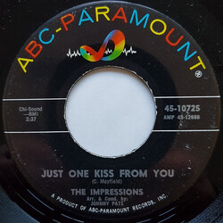 The Impressions Just One Kiss From You / Twilight Time USED VINYL 7INCH 45 RPM