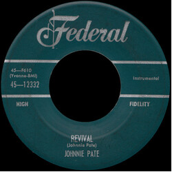 Johnny Pate Revival USED VINYL 7INCH 45 RPM SINGLE