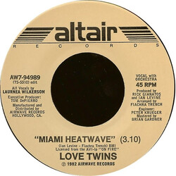 Love Twins Miami Heatwave USED VINYL 7INCH 45 RPM