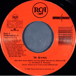 *NSYNC (God Must Have Spent) A Little More Time On You / I Drive Myself Crazy USED VINYL 7INCH 45 RPM