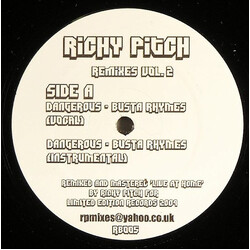 Richy Pitch Richy Pitch Remixes Vol. 2 USED VINYL 12INCH