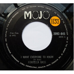 Fontella Bass I Want Everyone To Know USED VINYL 7INCH SINGLE 45 RPM