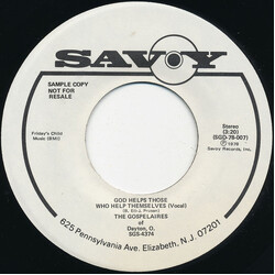 The Gospelaires God Helps Those Who Help Themselves USED VINYL 7INCH 45 RPM PROMO