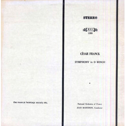 César Franck / Orchestre National De France / Jean Martinon Symphony In D Minor Vinyl LP USED