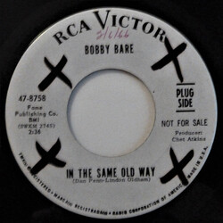 Bobby Bare In The Same Old Way / The Long Black Veil USED VINYL 7INCH 45 RPM SINGLE PROMO