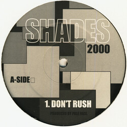 DJ Paleface Shades 2000 USED VINYL 12INCH 33 S RPM