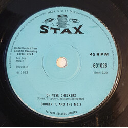 Booker T & The MG's Chinese Checkers USED VINYL 7INCH 45 RPM REISSUE