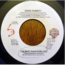 Eddie Rabbitt The Best Year Of My Life/Over There USED VINYL 7INCH SINGLE