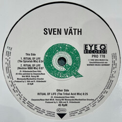 Sven Väth Ritual Of Life USED VINYL 12INCH PROMO 45 RPM 33 S RPM
