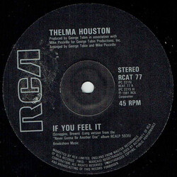 Thelma Houston If You Feel It USED VINYL 12INCH 45 RPM SINGLE
