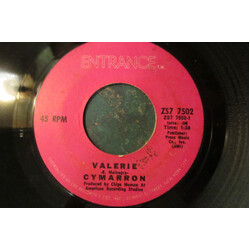 Cymarron Valerie / Across The Kansas Sky USED VINYL 7INCH 45 RPM SINGLE STYRENE