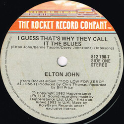 Elton John I Guess That's Why They Call It The Blues USED VINYL 7INCH 45 RPM SINGLE