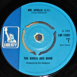 Bonzo Dog Doo-Dah Band Mr.Apollo USED VINYL 7INCH 45 RPM SINGLE