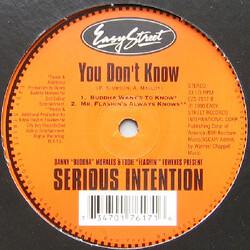 Serious Intention You Don't Know USED VINYL 12INCH 33 S RPM