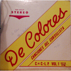 De Colores De Colores - Canciones Del Cursillista Vol. 1 Vinyl LP USED