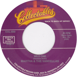 Martha Reeves & The Vandellas Wild One / Third Finger Left Hand Vinyl 7" USED