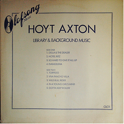 Hoyt Axton Library & Background Music Vinyl LP USED