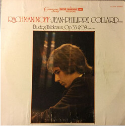 Jean-Philippe Collard Rachmaninoff Etudes Tableaux, Op. 33 & 39 Vinyl LP USED
