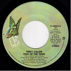 Terry Callier Sign Of The Times / Occasional Rain USED VINYL 7INCH