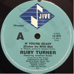 Ruby Turner / Jonathan Butler If You're Ready (Come Go With Me) USED VINYL 7INCH