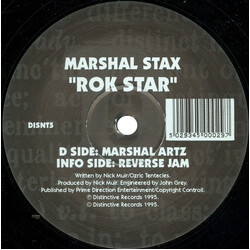 Marshal Stax Rok Star USED VINYL 12INCH 33 S RPM