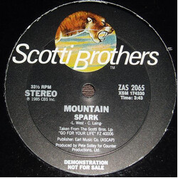Mountain Spark USED VINYL 12INCH 33 S RPM PROMO SINGLE