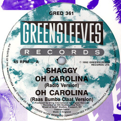 Shaggy / Rayvon Oh Carolina / Rivers Of Babylon USED VINYL 12INCH 45 RPM SINGLE