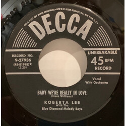 Roberta Lee / Blue Diamond Melody Boys Baby We're Really In Love / Try Me One More Time USED VINYL 7INCH 45 RPM