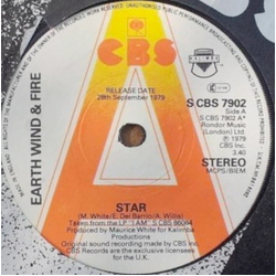 Earth, Wind & Fire Star Vinyl 7" USED