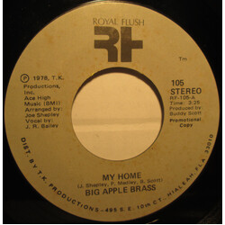 Big Apple Brass My Home USED VINYL 7INCH 45 RPM PROMO