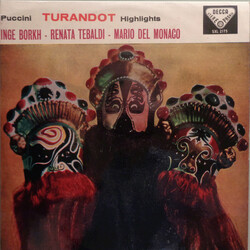Giacomo Puccini / Inge Borkh / Renata Tebaldi / Mario del Monaco Turandot Highlights Vinyl LP USED