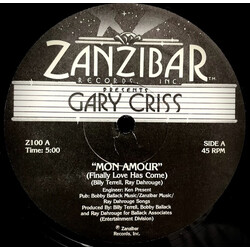 Gary Criss Mon Amour (Finally Love Has Come) / More Today Than Yesterday VINYL 12" USED