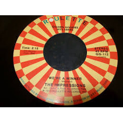 The Impressions We're A Winner / Keep On Pushing Vinyl 7" USED