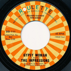 The Impressions Gypsy Woman / It's All Right Vinyl 7" USED
