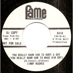 Jimmy Hughes You Really Know How To Hurt A Guy (You Really Know How To Make Him Cry) / The Loving Physician USED VINYL 7INCH 45 RPM PROMO