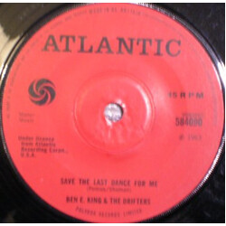Ben E. King / The Drifters Save The Last Dance For Me / Stand By Me USED VINYL 7INCH SINGLE REISSUE