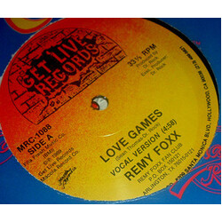 Remy Foxx Love Games USED VINYL 12INCH 33 S RPM
