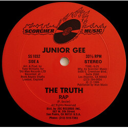 Junior Gee / Funk Masters The Truth USED VINYL 12INCH 33 S RPM STEREO
