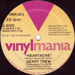 Gerry Trew Heartache Vinyl 12" USED