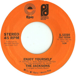 The Jacksons Enjoy Yourself USED VINYL 7INCH 45 RPM SINGLE STYRENE STEREO