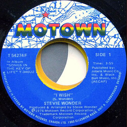 Stevie Wonder I Wish USED VINYL 7INCH SINGLE 45 RPM