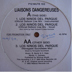Liaisons Dangereuses Los Ninos Del Parque Vinyl 12" USED