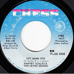 Harvey Scales & The Seven Sounds Get Down 1970 / Funky Football Vinyl 7" USED